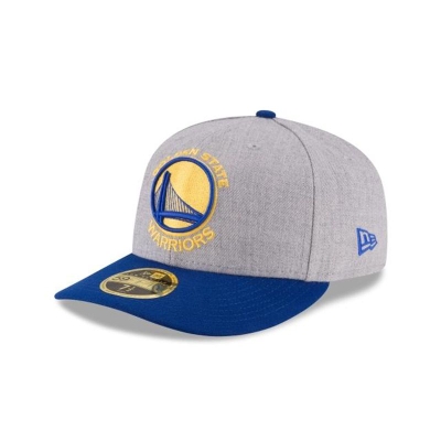 Golden State Warriors Gorra | New Era NBA Heather Low Profile 59fifty Fitted Cap Mexico - Grises